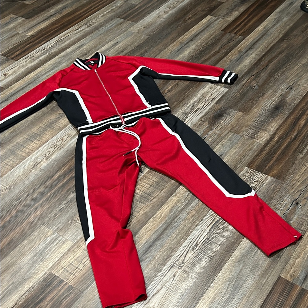 Jordan Craig Red and Black Tracksuit